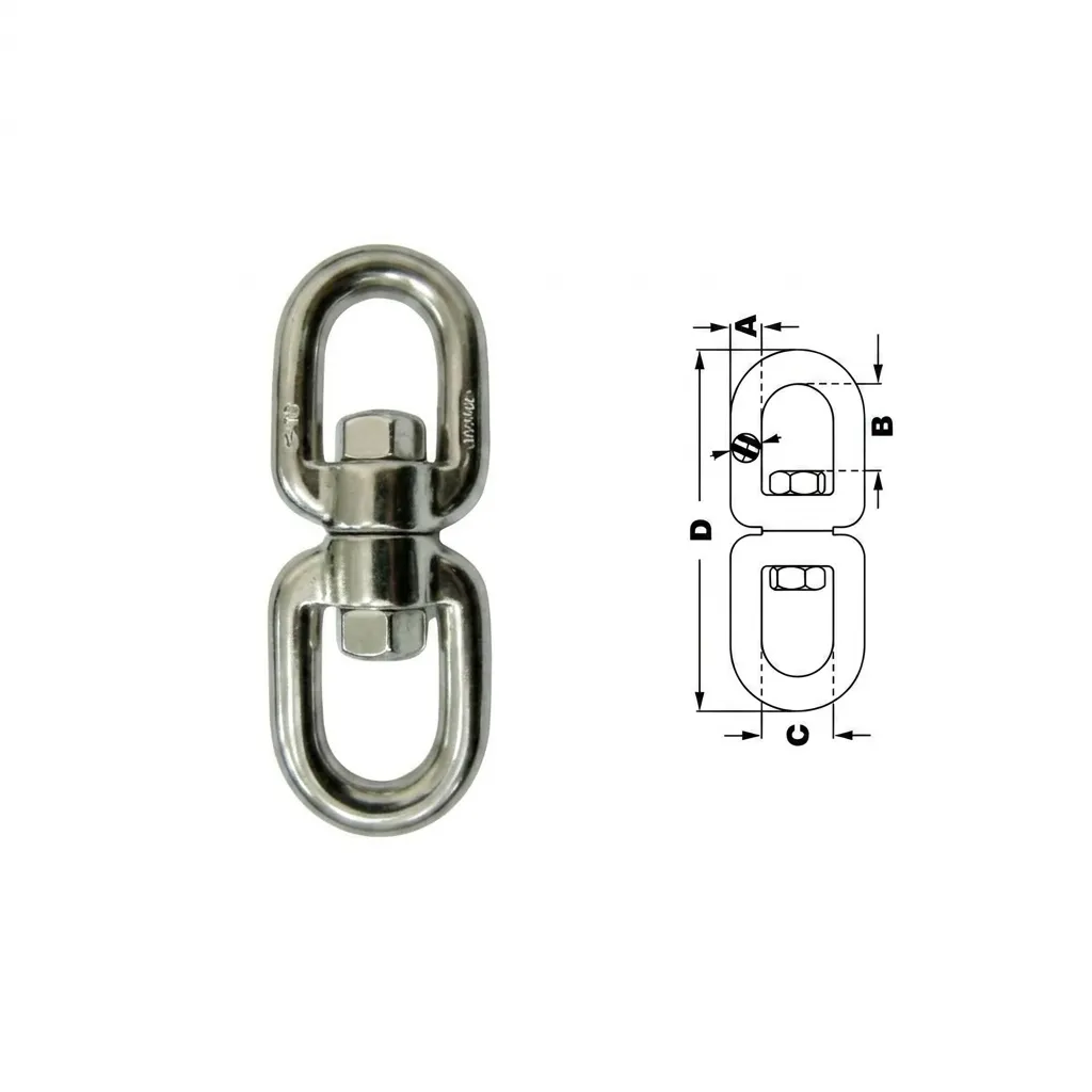 Destorcedor Inox Olhal x Olhal AISI 316L